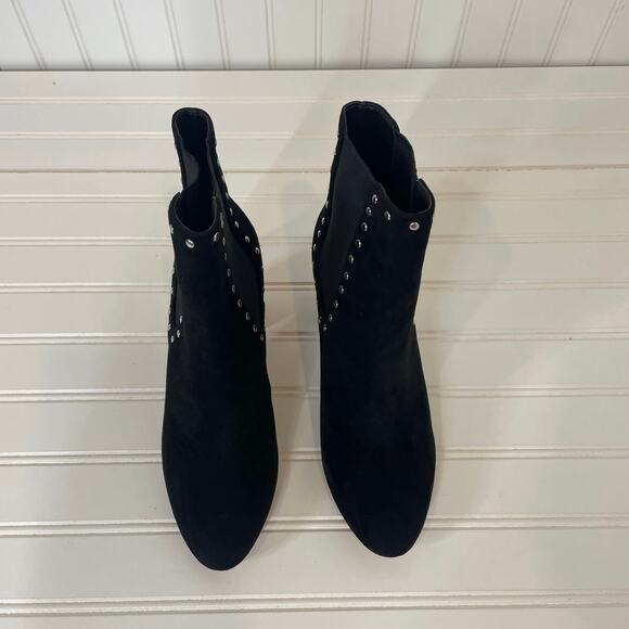 Rebecca Minkoff | Shoes | New Rebecca Minkoff Sabeen Cow Fur  NWT Rebecca Minkoff Sara Suede Bootie Black Studded Pull on Size 7.5